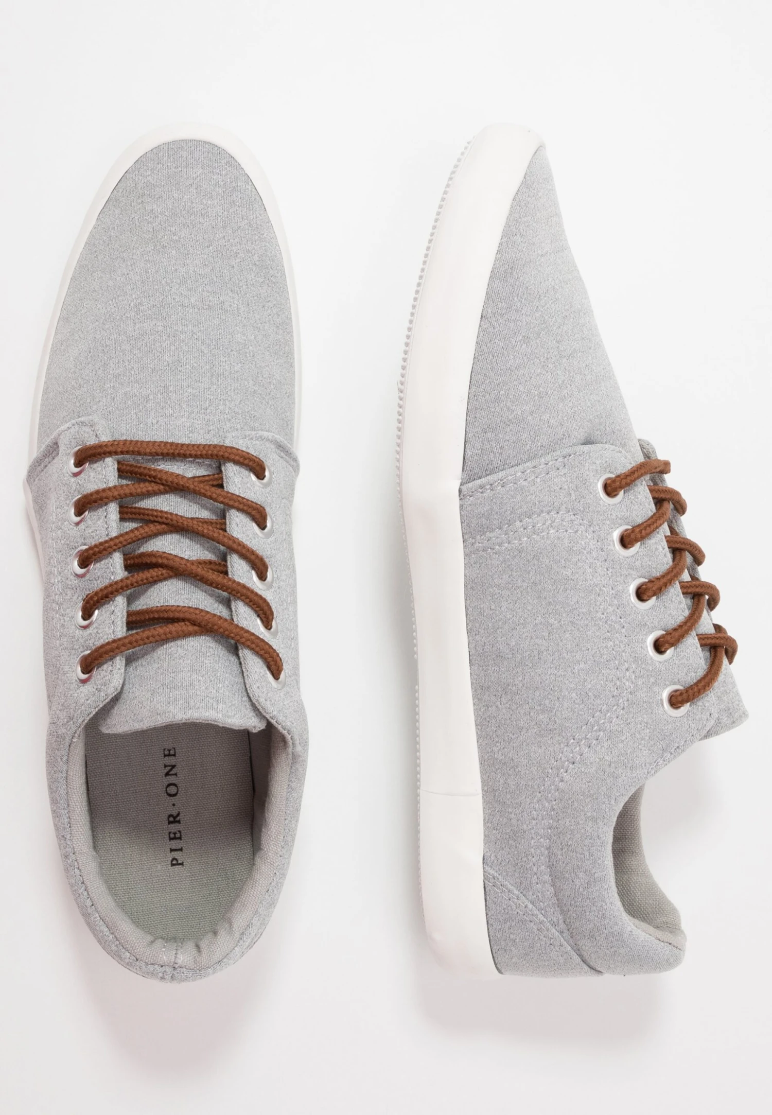 Pier One Unisex - Sneakers Laag - Light Grey 2 Pier One Unisex - Sneakers Laag - Light Grey - Afbeelding 2